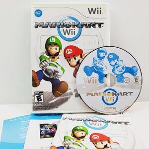 Mario Kart Nintendo Wii Video Game Disc Case Manual Complete CIB 2008 Tested